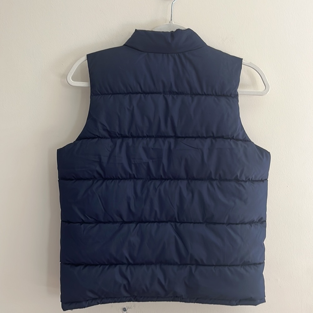 GAP Puffer Vest ColdControl Water Resistant L‎ Navy Kids Winter Fall Casual - Picture 6 of 6